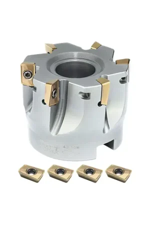 Affordable ZCC-CT KIT1-EMP02-06-01 - 2.500" - 90 Degree Square Shouldering Indexable Face Mill Set with Inserts, Right Hand