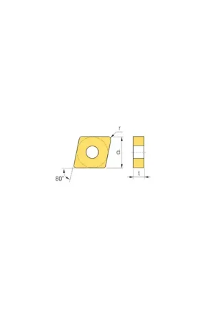 ISCAR 3316011 - CNMG434-M3M IC806, 80° Diamond, Indexable Carbide Turning / Boring Insert Don't Miss Out