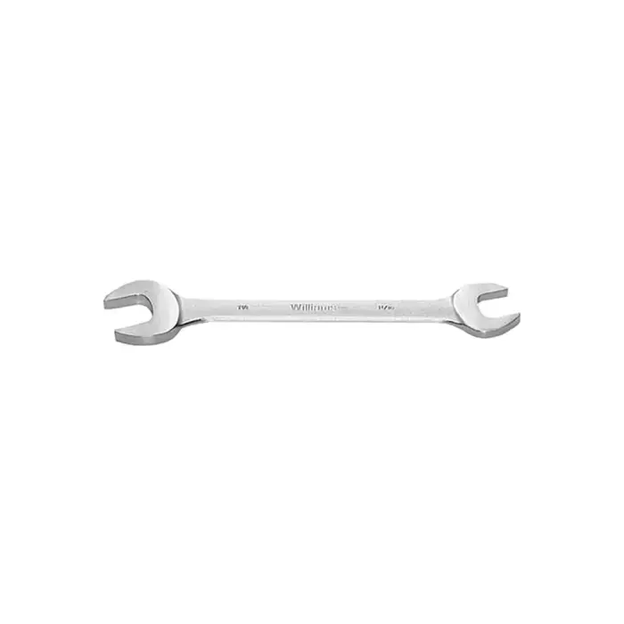 WILLIAMS 1027B 5/8" x 11/16" Size, 7-31/32" Overall Length, Chrome Satin Finish Finish Coating Open End Wrench Flash Sale
