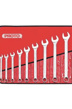 New Arrival PROTO J1200GASD 10 pc. Wrench Set Type, 7/16" - 1" Size, 12 No. of Points Combination Wrench