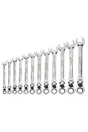 WILLIAMS 1210MRCF 10mm Size, 12 No. of Points, 6-5/16" Overall Length Flex Head Reversible Ratcheting Combination Wrench Instant Buy