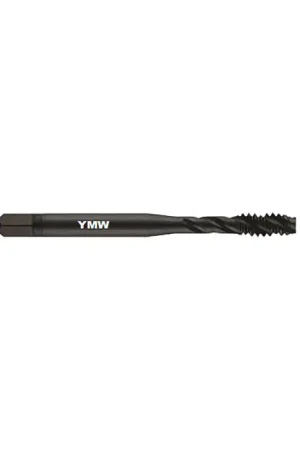 YMW 384006 8-32 Size, H2 Thread Limit, Bottoming Chamfer, 3 Flute, Black Oxide Vanadium High Speed Steel, Right Hand Cut Spiral Fluted Tap Next Day Delivery