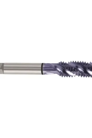 YG1 M12-1.25 Size, D5 Thread Limit, Modified/Semi Bottoming Chamfer, 3 Flute, TiCN High Speed Steel EX, Right Hand Cut Spiral Fluted Tap Brand New