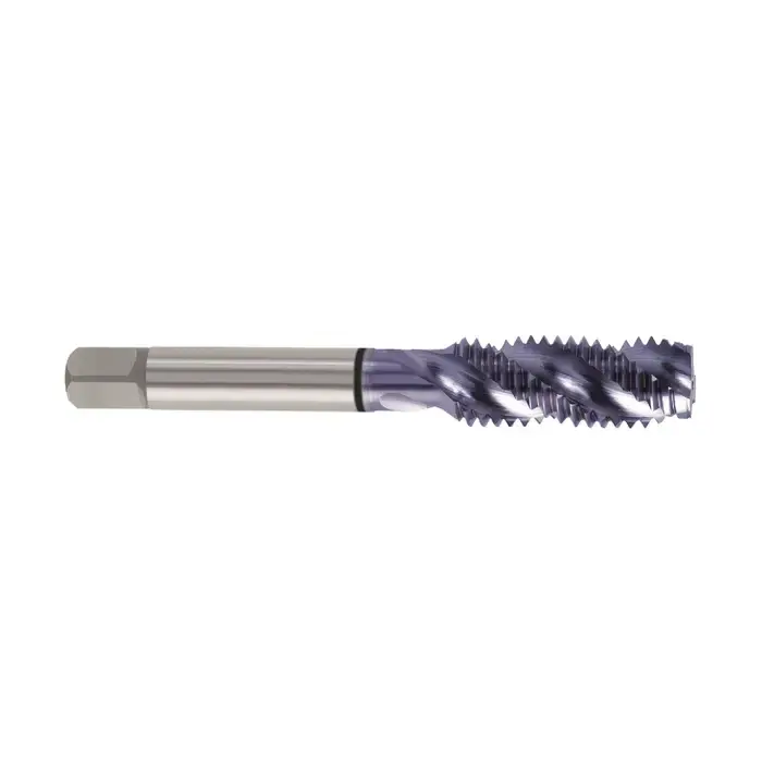 YG1 M18-2.5 Size, D7 Thread Limit, Modified/Semi Bottoming Chamfer, 4 Flute, TiCN High Speed Steel EX, Right Hand Cut Spiral Fluted Tap Best Choice