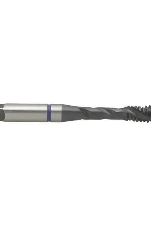 Brand New T&O 12-678-132 3/8"-24 Size, H3 Thread Limit, Modified/Semi Bottoming Chamfer, 3 Flute, AlTiN Vanadium High Speed Steel, Right Hand Cut Spiral Fluted Tap