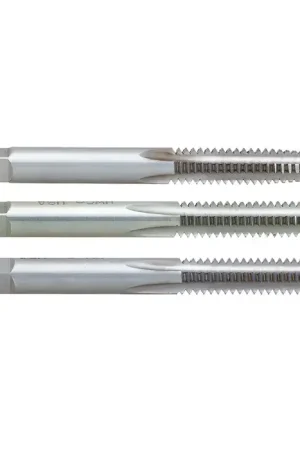 Hot Deal REGAL 008940AS 7/8"-14 Size, H4 Thread Limit, Set Of 1 Each Taper, Plug & Bottoming Chamfer, 4 Flute, Bright High Speed Steel, Right Hand Cut Straight Flute Hand Tap
