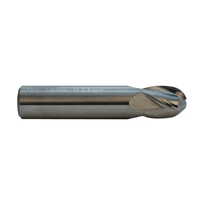 M.A. FORD 16547240 12.00mm Size, 16.00mm LOC, 4 Flute, Solid Carbide Ball End Mill Price Cut