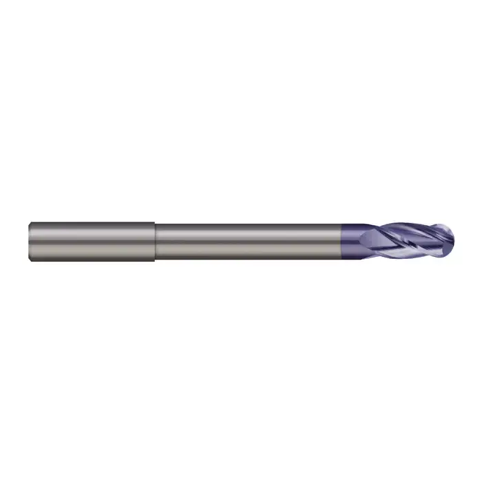 Exclusive Offer MICRO 100 BLR-187-2X 3/16" Size, 3/8" LOC, 2 Flute, Solid Carbide Ball End Mill
