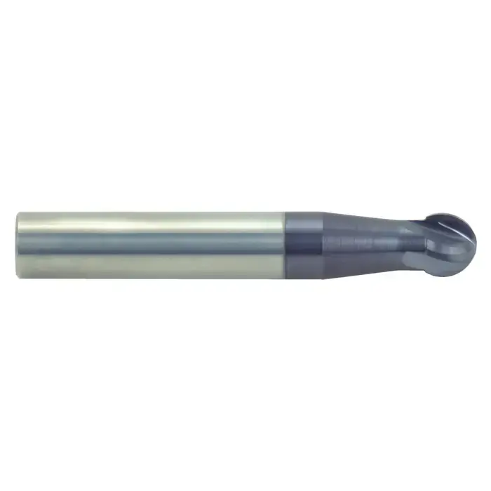 Authentic RUSHMORE USA 103633 1/4" Size, 3/16" LOC, 4 Flute, Solid Carbide Ball End Mill