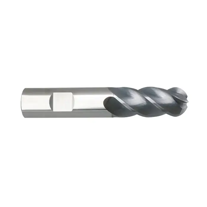 Must Have NIAGARA N09426 3/8" Size, 3/4" LOC, 4 Flute, Solid Carbide Ball End Mill