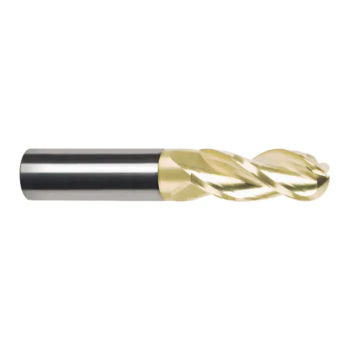 Best Price RUSHMORE USA 315250 3/8" Size, 1" LOC, 3 Flute, Solid Carbide Ball End Mill