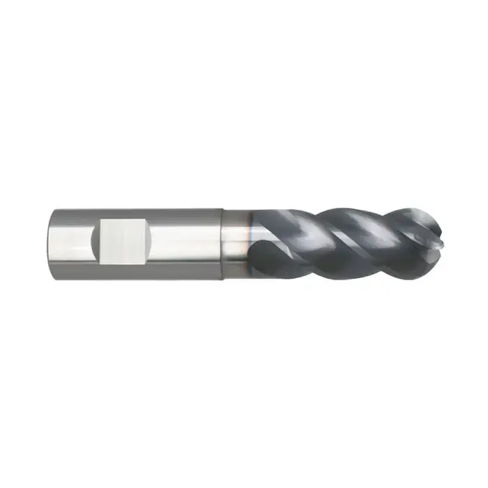 NIAGARA N09525 3/8" Size, 3/4" LOC, 4 Flute, Solid Carbide Ball End Mill Cheap