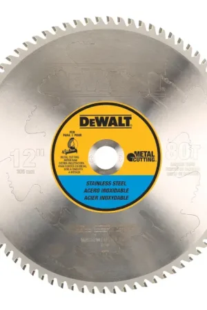 DEWALT DWA7739 12" Diam., 80 Steel Circular Saw Popular