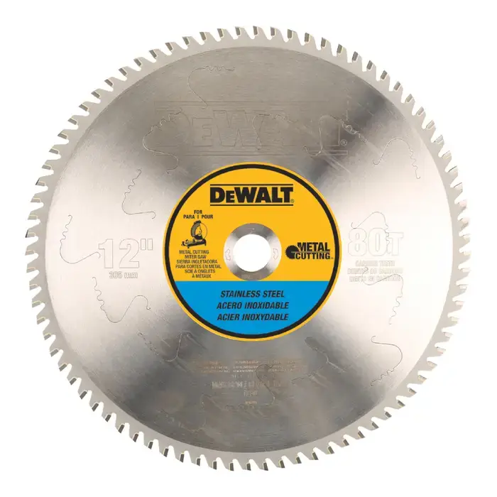 DEWALT DWA7739 12" Diam., 80 Steel Circular Saw Popular