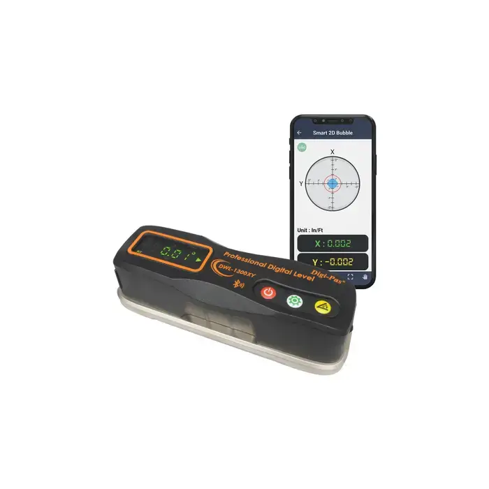 Flash Sale DIGI-PAS DWL-1300XY 0° - ±5.00° Range, 0.002"/ft. or 40 arcsec Resolution, Electronic Level