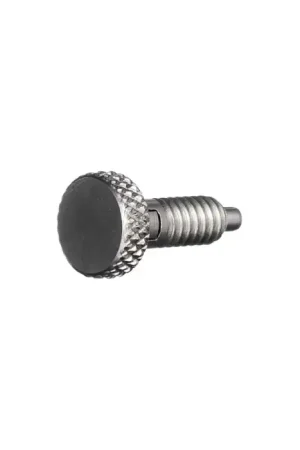 Weekend Sale VLIER SSLF250P 1/4"-20 Thread Size, 2/5" Thread Length, 0.124" Plunger Dia., Knurled Stainless Steel Hand Retractable Spring Plunger
