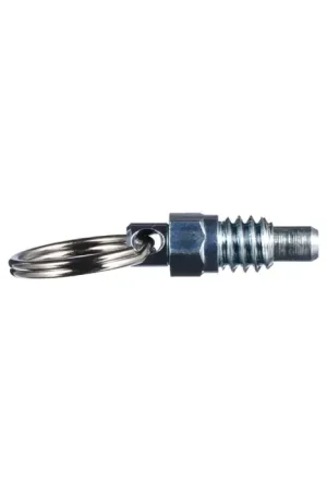 VLIER PRSN500P 1/2"-13 Thread Size, 0.56" Thread Length, 0.310" Plunger Dia., Stubby Pull Ring Steel Hand Retractable Spring Plunger Last Chance