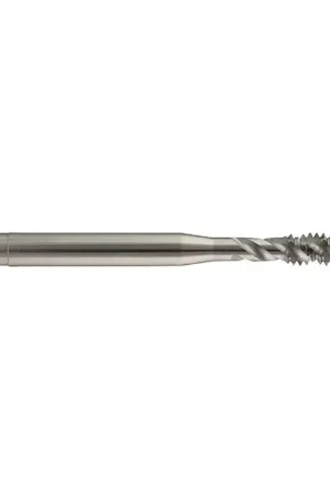 YMW 7/16"-14 Size, H4 Thread Limit, Modified/Semi Bottoming Chamfer, 3 Flute, Bright Vanadium High Speed Steel, Right Hand Cut Spiral Fluted Tap Free Returns