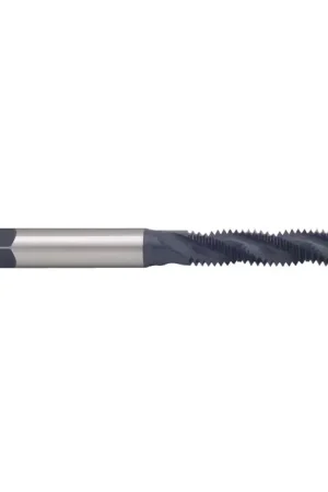TTC PRODUCTION 12-677-384 12mmX1.25mm Size, D5 Thread Limit, Plug Chamfer, 3 Flute, Black Oxide ASP-23 Powdered Vanadium Steel, Right Hand Cut Spiral Fluted Tap New Arrival