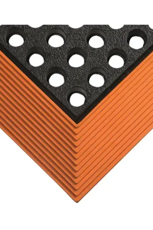 Clearance WEARWELL 588.58x3x4GRBYL 5/8" Thickness, 4‘ Length, Black With Yellow Borders Color Antifatigue Matting