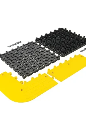 WEARWELL 560.78x6x15x15BK-CS4 7/8" Thickness, Black Color Antifatigue Matting Must Have
