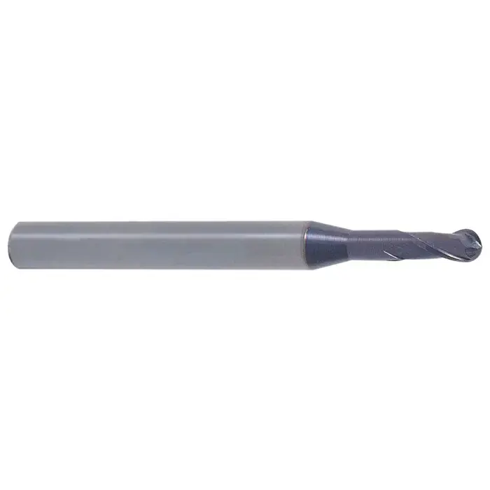 T&O 20-101-956 3/64" Size, 1/16" LOC, Cobalt Powder High Speed Steel Ball End Mill Clearance