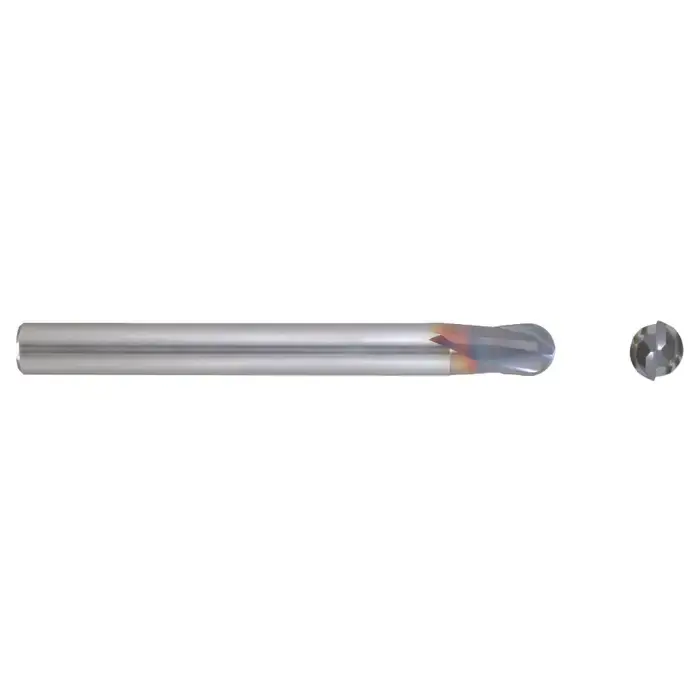 NIAGARA N76695 1/4" Size, 1/4" LOC, Solid Carbide Ball End Mill In Demand