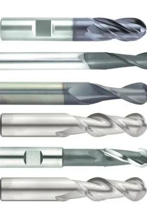 Brand New NIAGARA N56017 1/16" Size, 1/4" LOC, 4 Flute, Solid Carbide Ball End Mill