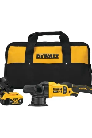 DEWALT DCM848P2 5" Hook & Loop Pad Diameter, 20V Voltage, 2000-5500 No-Load Speed Random Orbit Polisher Kit Don't Miss Out