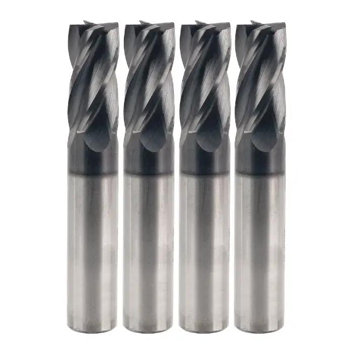 Free Returns RUSHMORE USA 1/2" Size, 1" LOC, 4 Flute, AlTiN Solid Carbide Square End Mill