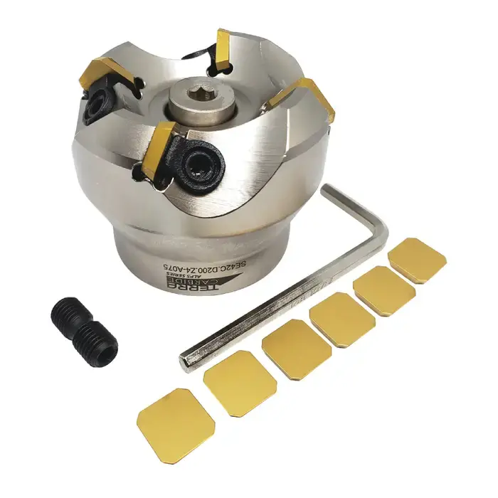 TERRA CARBIDE 09-0728-03 - 3.000" - 45 Degree Indexable Face Mill Set with Inserts, Right Hand Get Yours