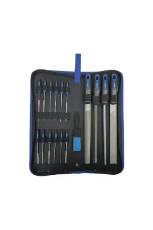 Popular JAGUAR ABRASIVES JAG-17 Flat, Round, Half Round, Mill, and Needle, Bastard and Needle Cut American Pattern Machinist File - Coarse & Fine, Flat, Round, Half Round, Mill, and Needle Shape, T12 Carbon Steel