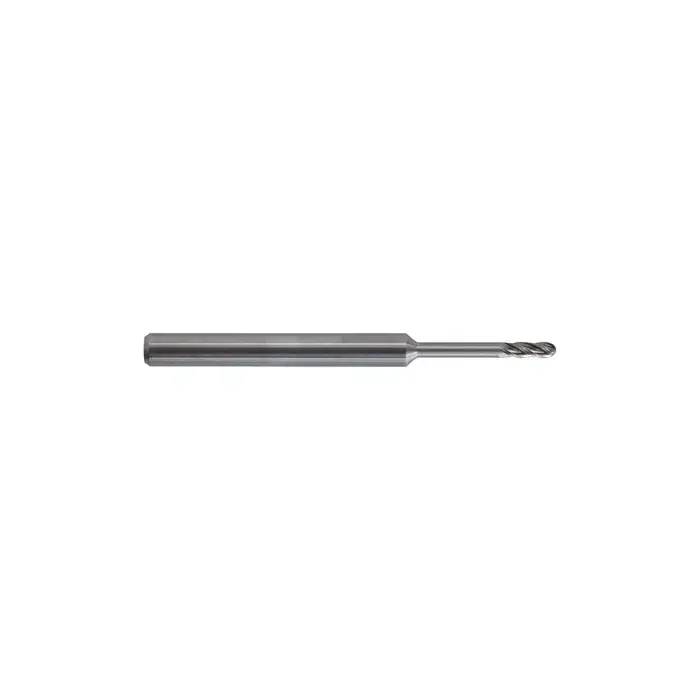 Must Have KEO 930 Solid Carbide End Mill, Ø.020 x .060, .188 Reach Length, 4 Flute, Standard Length, Ballnose, AlTiN Coated