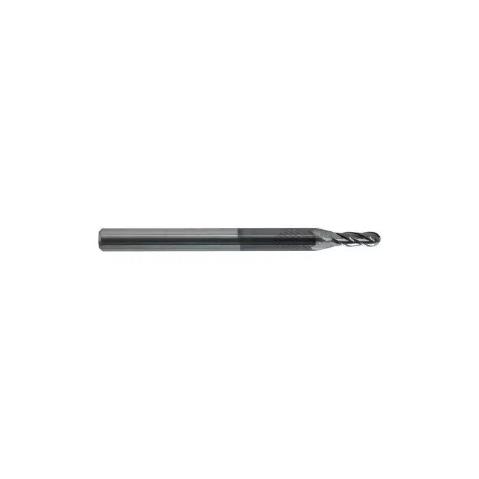 KEO 930 Solid Carbide End Mill, Ø.022 x .066, 4 Flute, Standard Length, Ballnose, AlTiN Coated Buy Direct