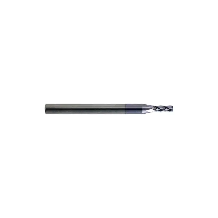 Deal KEO 930 Solid Carbide End Mill, Ø1/10 x .300, 4 Flute, Standard Length, .010 Corner Radius, AlTiN Coated