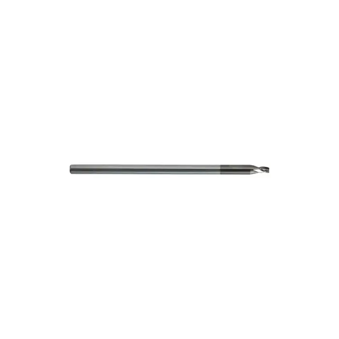 KEO 930 Solid Carbide End Mill, Ø.050 x .075, Long Shank, 3 Flute, Stub Length, Square, AlTiN Coated New Release