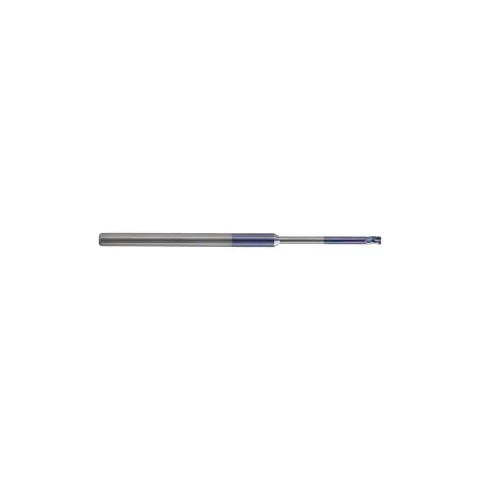 Luxury KEO 930 Solid Carbide End Mill, Ø.047 x .071, Long Shank, 15x Reach Length, 3 Flute, Stub Length, Square, AlTiN Coated