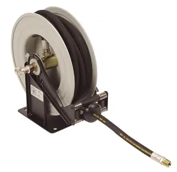 Deal LiquiDynamics 43002-30A Air/Water Hose Reel, 3/8in x 30ft, Open Drum