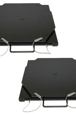 Secure Checkout QSP 25-140-B Pair of Wheel Alignment Passenger Mild Steel Turnplates