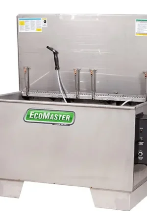 Markdown FOUNTAIN INDUSTRIES EcoMaster EM150-461 149-Gallon Heated Agitating Lift Aqueous Parts Washer PN 60261-02