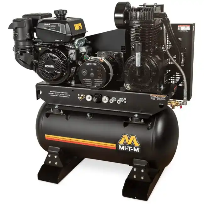 Flash Sale Mi-T-M AG2-SK14-30ME - 30-Gallon Two Stage Gasoline Combination Air Compressor / Generator