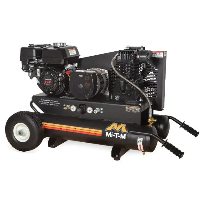 Fresh Stock Mi-T-M AG1-PM07-08M1 - 8-Gallon Single Stage Gasoline Combination Air Compressor / Generator