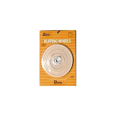 Buffing Wheel 6" Spiral Sewed Coarse 1/2" Arbor - No. 527-40-6 Hassle-Free Returns